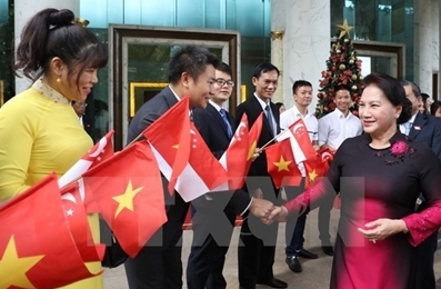 国会主席阮氏金银圆满结束对新加坡和澳大利亚的正式访问
